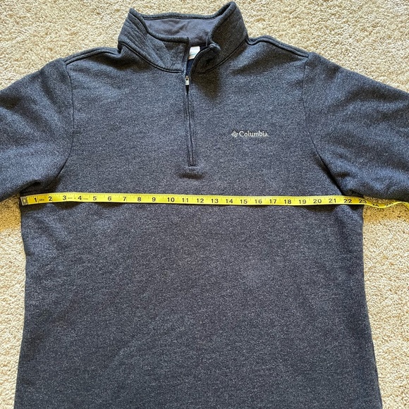 Columbia Men’s Navy Blue 1/4 Zip Pullover Size Large Outdoor Hiking Sweatshirt - Picture 6 of 9